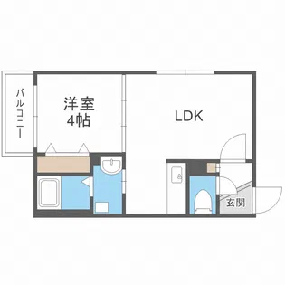 ラフィーネ学園前II【2階】の間取り