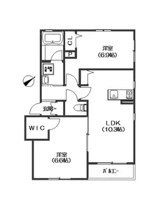 Anela 山手【2階】の間取り
