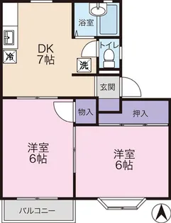 M&Cタウン【1階】の間取り