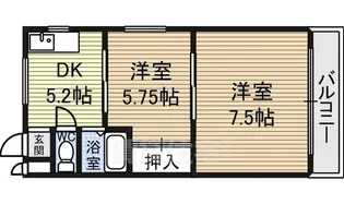 エポック城【2階】の間取り