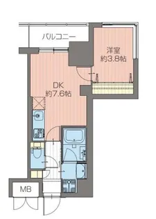 ORSUS新大阪【14階】の間取り