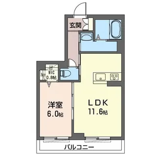 カーサ ローザ【2階】の間取り
