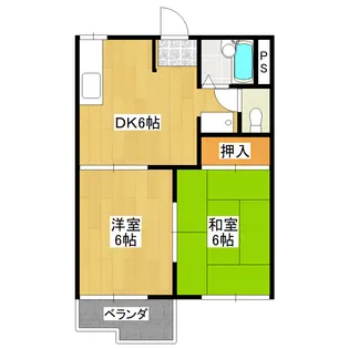 フレグランスエスポワール【2階】の間取り