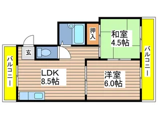 ストーク内田橋【4階】の間取り