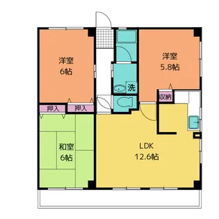 プライムガーデン湘南藤沢【2階】の間取り