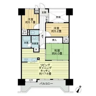 ダイアパレス長崎ステーションプラザ【12階】の間取り
