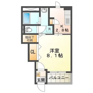 ショコラハウス【1階】の間取り