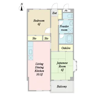 エステート東金【3階】の間取り
