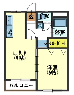 コーポラス南新町【3階】の間取り