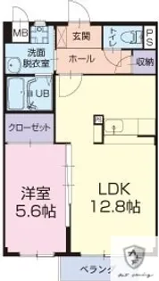 リビオン下沖A【1階】の間取り