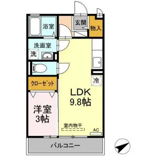 カーサ・ソレアダ【2階】の間取り