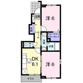 香川県高松市十川西町【アパート】の間取り