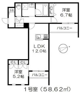 レガリア【2階】の間取り