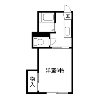 オレゴンハイツB【2階】の間取り
