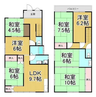 兵庫県西宮市名塩東久保【一戸建】の間取り