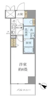 シエル白山B館【3階】の間取り