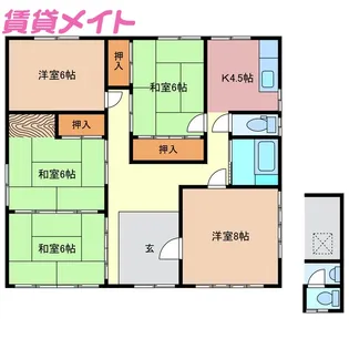 三重県鈴鹿市住吉5【一戸建】の間取り