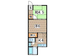 ウッドベル衣笠【2階】の間取り