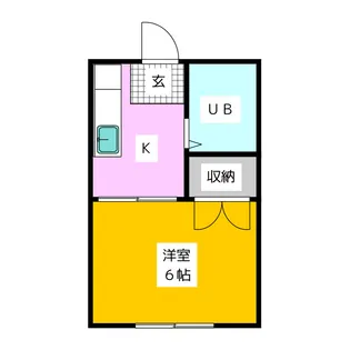 コーポグラネII【1階】の間取り