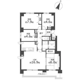 ラポール桑園【2階】の間取り