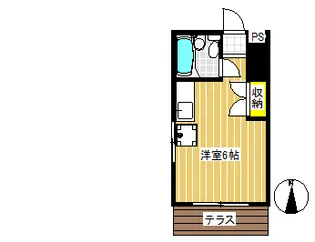ハイツ南大泉【1階】の間取り