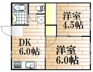 プティ赤松【1階】の間取り