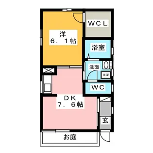 アムール【1階】の間取り