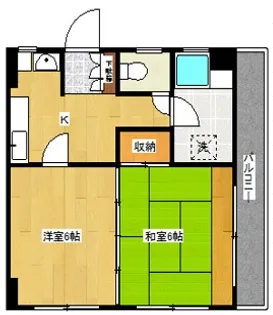 松田ビル【5階】の間取り