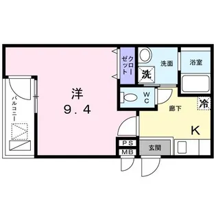 サン フィオーレ長尾II番館【1階】の間取り