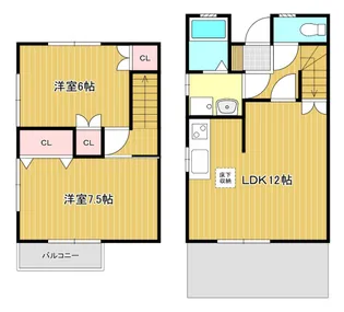 静岡県浜松市中央区葵西3【一戸建】の間取り