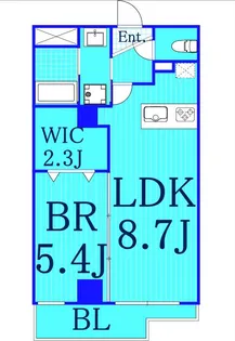 グランスクエア大口【5階】の間取り