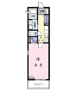 ボンヌ シャンス f【2階】の間取り