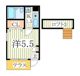 ジュネパレス柏第503【1階】の間取り
