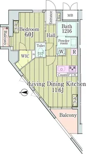 グランクリュ新宿御苑【8階】の間取り