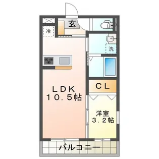 仮)津市久居野村町マンション【3階】の間取り