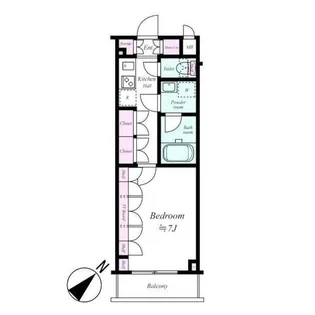 ルーブル中村橋参番館【1階】の間取り