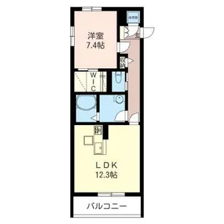 ラ ボヌール【1階】の間取り