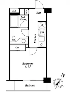 HF銀座レジデンス【6階】の間取り