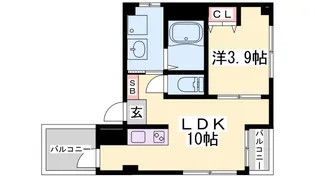 SDグランツ神戸西元町【5階】の間取り