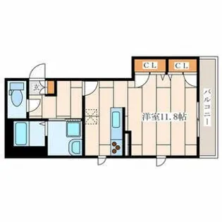 ルーツ【4階】の間取り