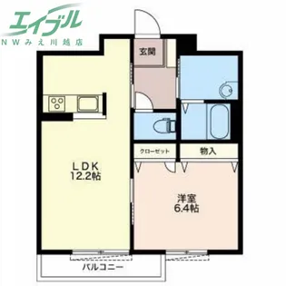 キャッスル シャーメゾン【2階】の間取り