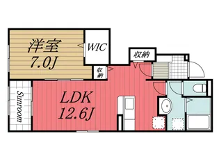 千葉県千葉市中央区仁戸名町【アパート】の間取り