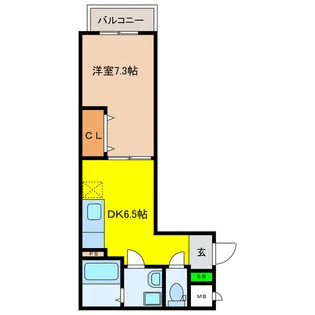 Feliz旭町【1階】の間取り