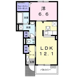 ノルデン B【1階】の間取り