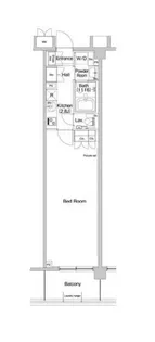 東京都新宿区新宿7【マンション】の間取り