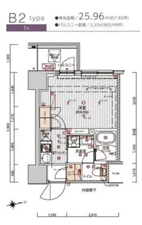 プレシャスハーモニー八王子【12階】の間取り