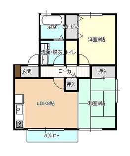 アイリスタウン【1階】の間取り