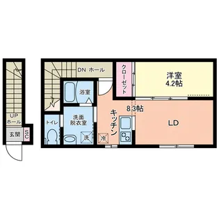 リヴェール南鍛冶町【2階】の間取り