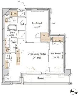 東京都練馬区豊玉上1【マンション】の間取り