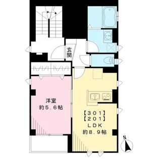東京都中央区東日本橋2【マンション】の間取り